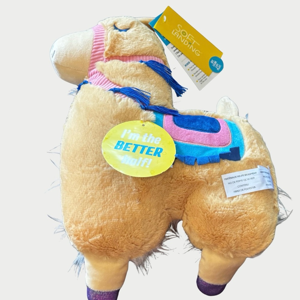 Llama Alpaca Reversible Plush Pillow Buddy 💜BOGO